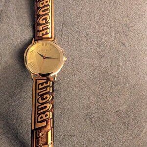 Brand New - Men Bugle Boy Watch w/Gold Face & Branded Strap